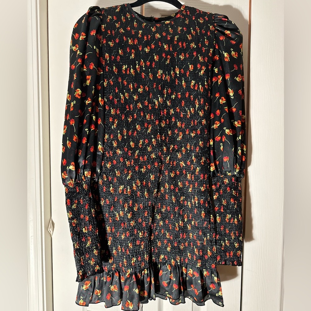 ASOS Petite Black Floral Dress